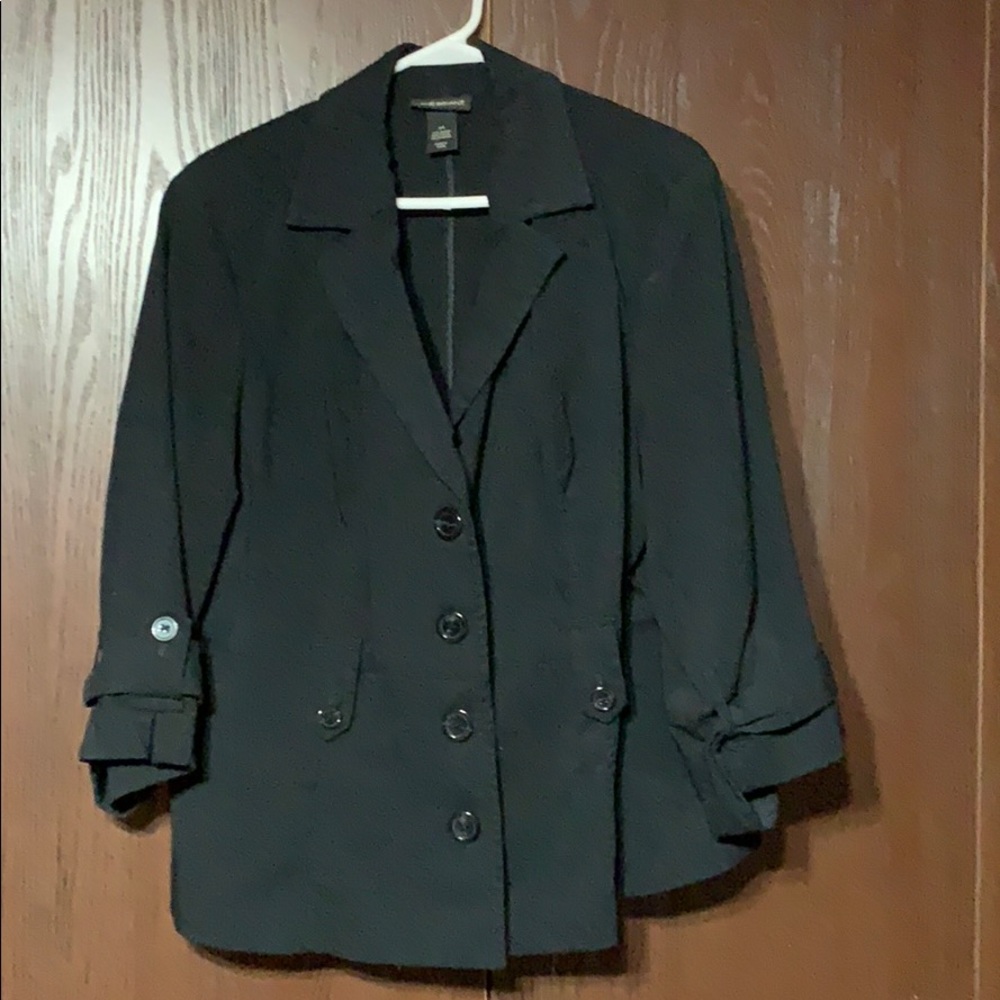 Crisp Black Suit Jacket